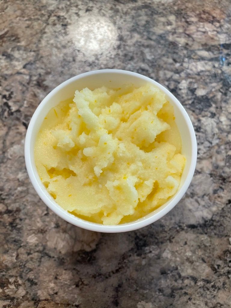Meyer lemon sorbet (sorbet batch 1)